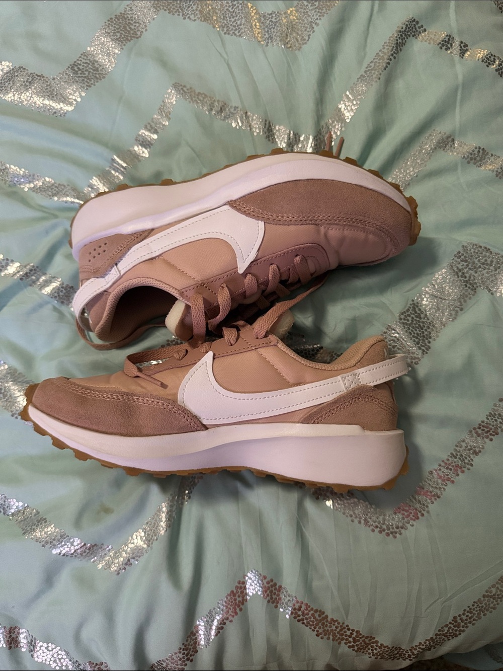Nike Women's Retro Runner Sneaker — Blush Pink & White